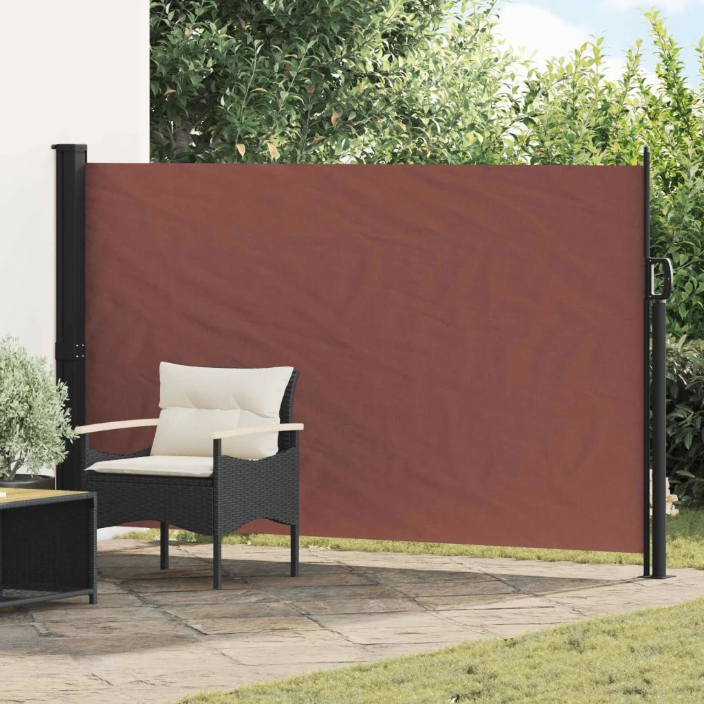Tenda laterale retrattile-Tenda parasole per balcone Marrone 300 x 170 cm Poliestere