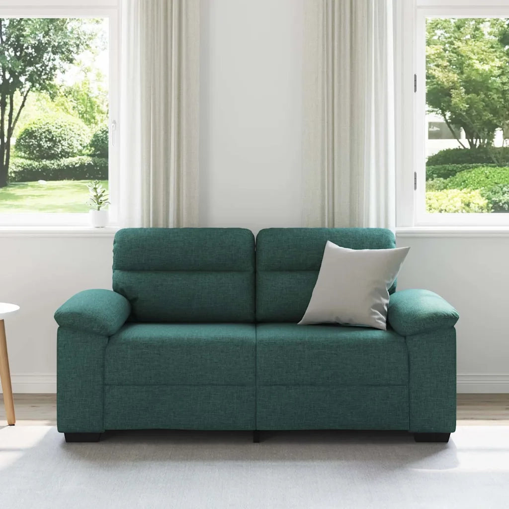 Divano a 2 Posti-Sofa 2 Posti Verde Scuro 120 cm in Tessuto 878982