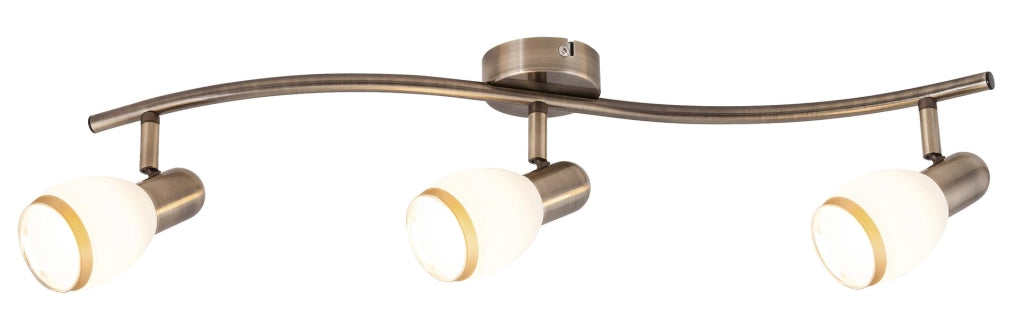 Barra luminosa marrone/bianca E14 3x40W Elite Rabalux
