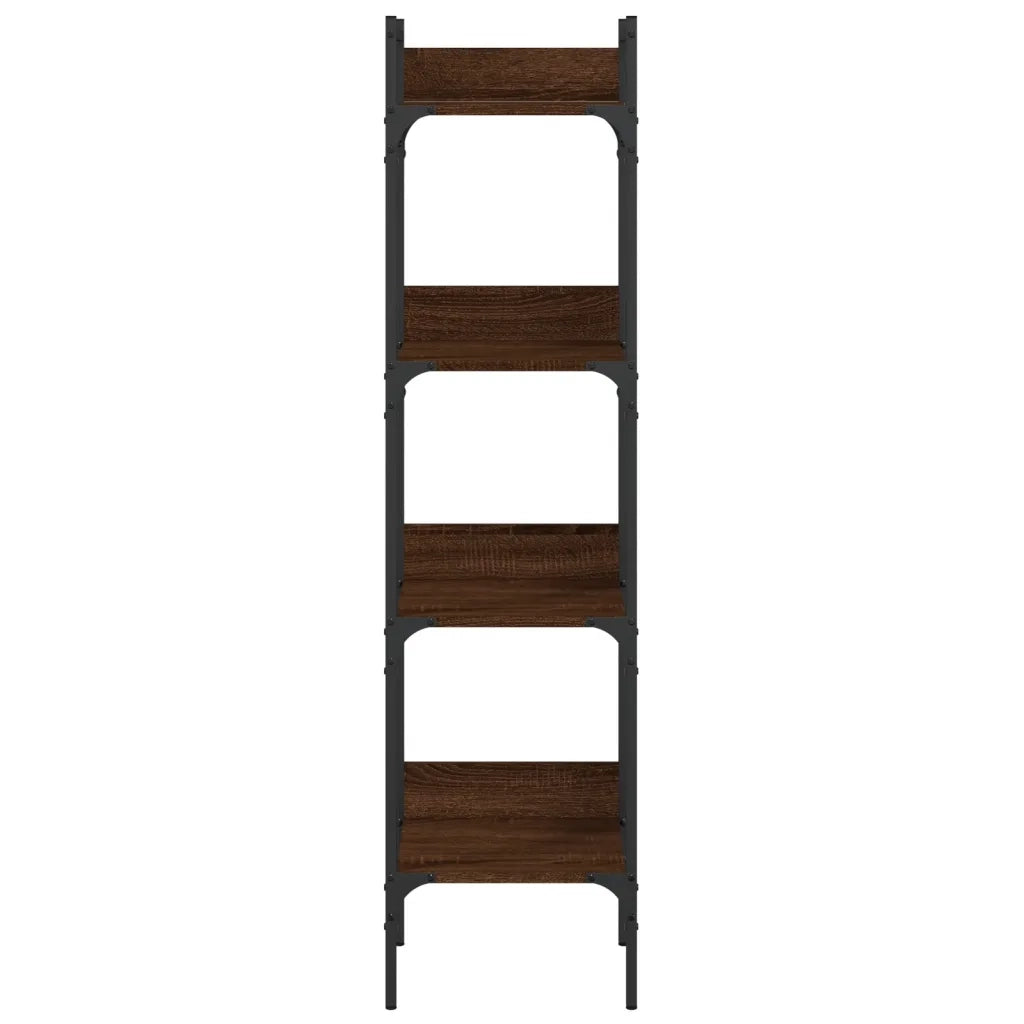 Libreria 4 Ripiani Rovere Marrone 35x30x138,5 Legno Multistrato 838852