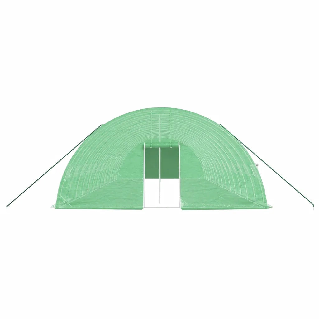 Serra con Telaio in Acciaio Verde 84 m² 14x6x2,85 m 3188110