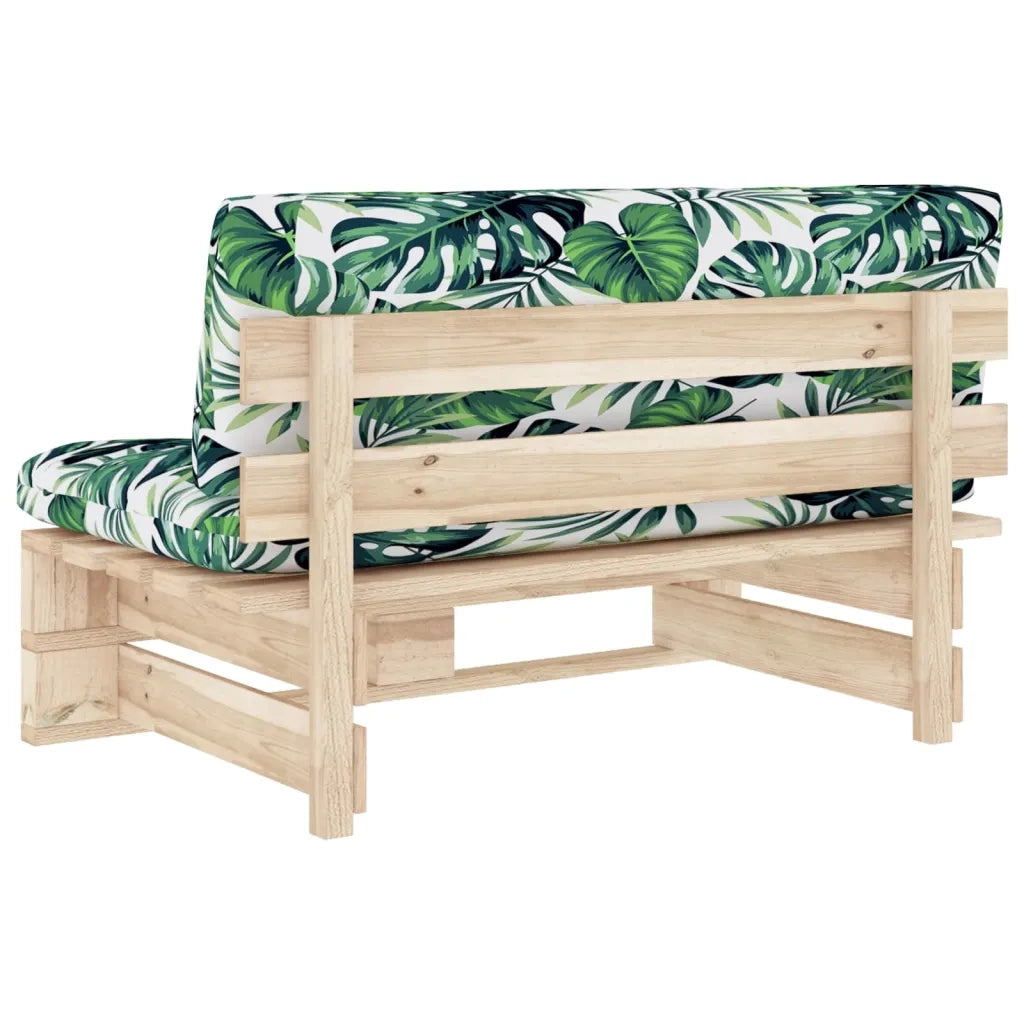 Divano Centrale Giardino-Sofa da giardino su Pallet in Legno di Pino Impregnato 871264