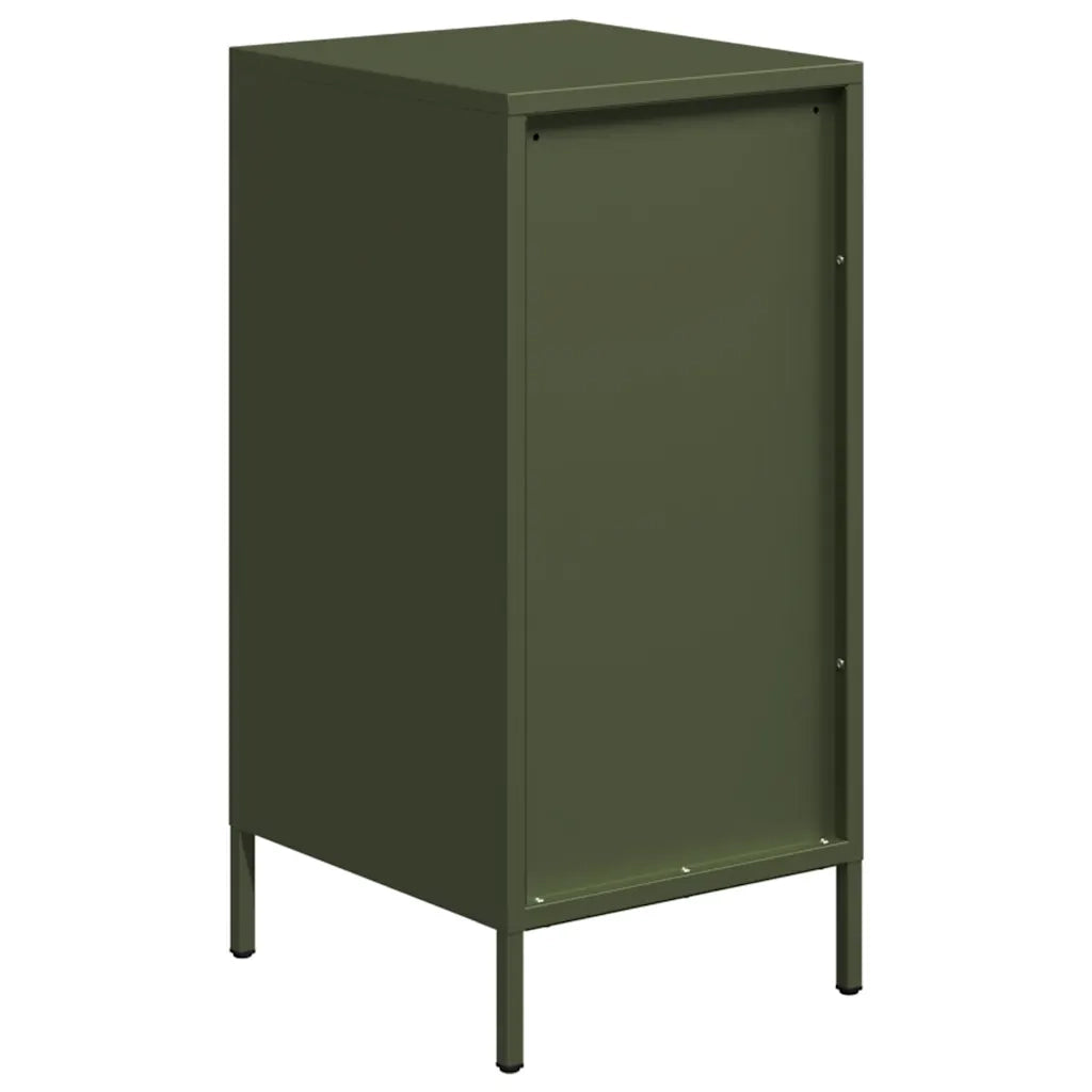 Credenza Verde Oliva 35x39x73,5 cm in Acciaio Laminato a Freddo 851398