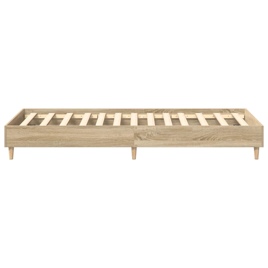 Letto singolo | Letto per adulti | Struttura del letto Rovere Sonoma 80 x 200 cm