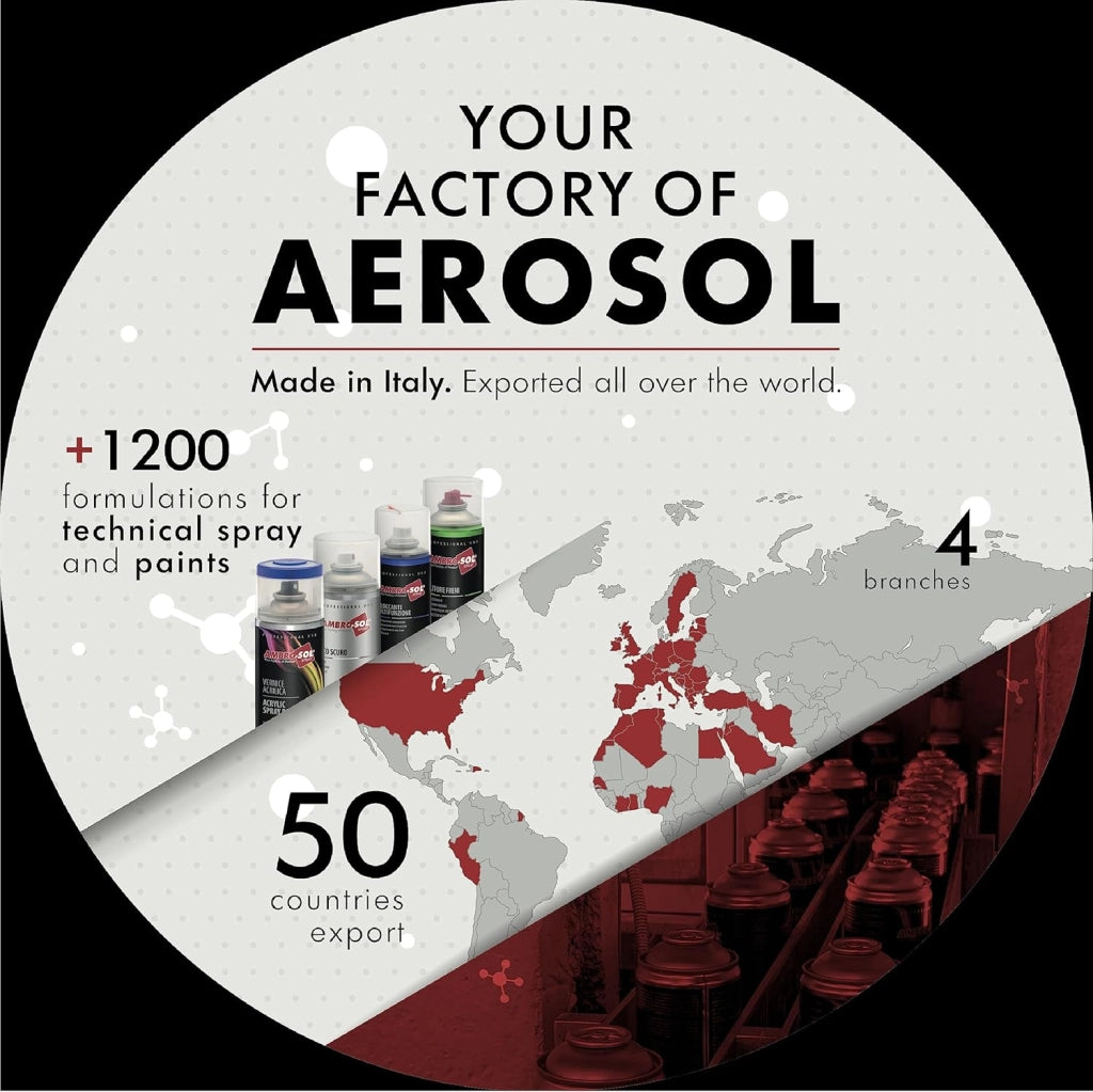 Sciogli silicone spray 400 ml rimuovi residui senza rovinare le superfici azione rapida Ambro-Sol