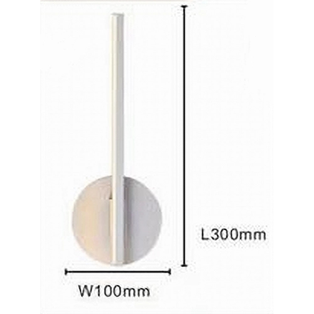 Trade Shop - Applique Da Parete Led 13w Lineare Orientabile Bianco Lampada Luce Naturale 50360 -