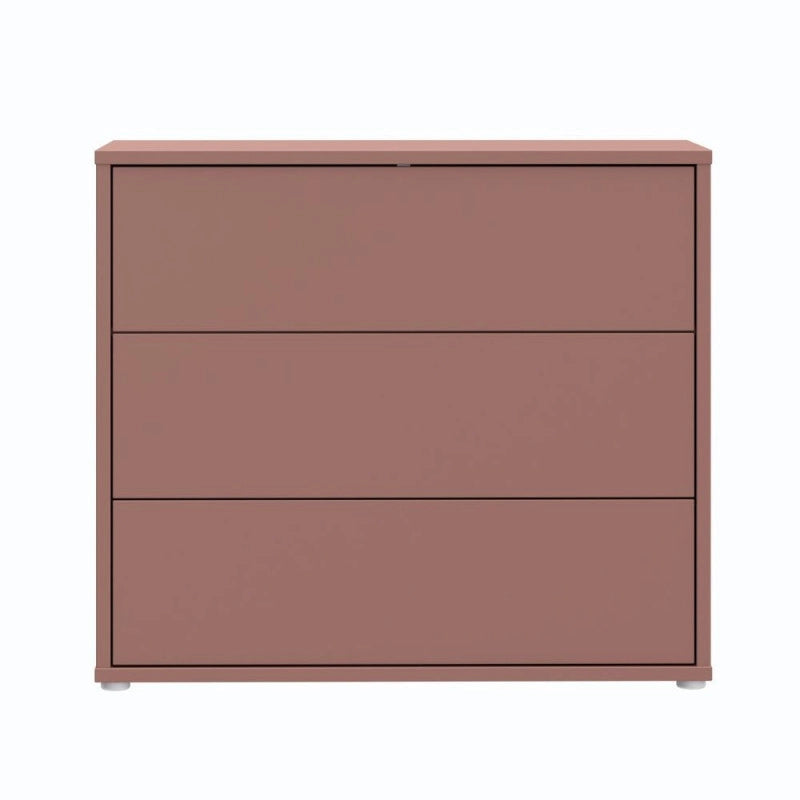 Cassettiera Medea 3 cassetti in colore terracotta