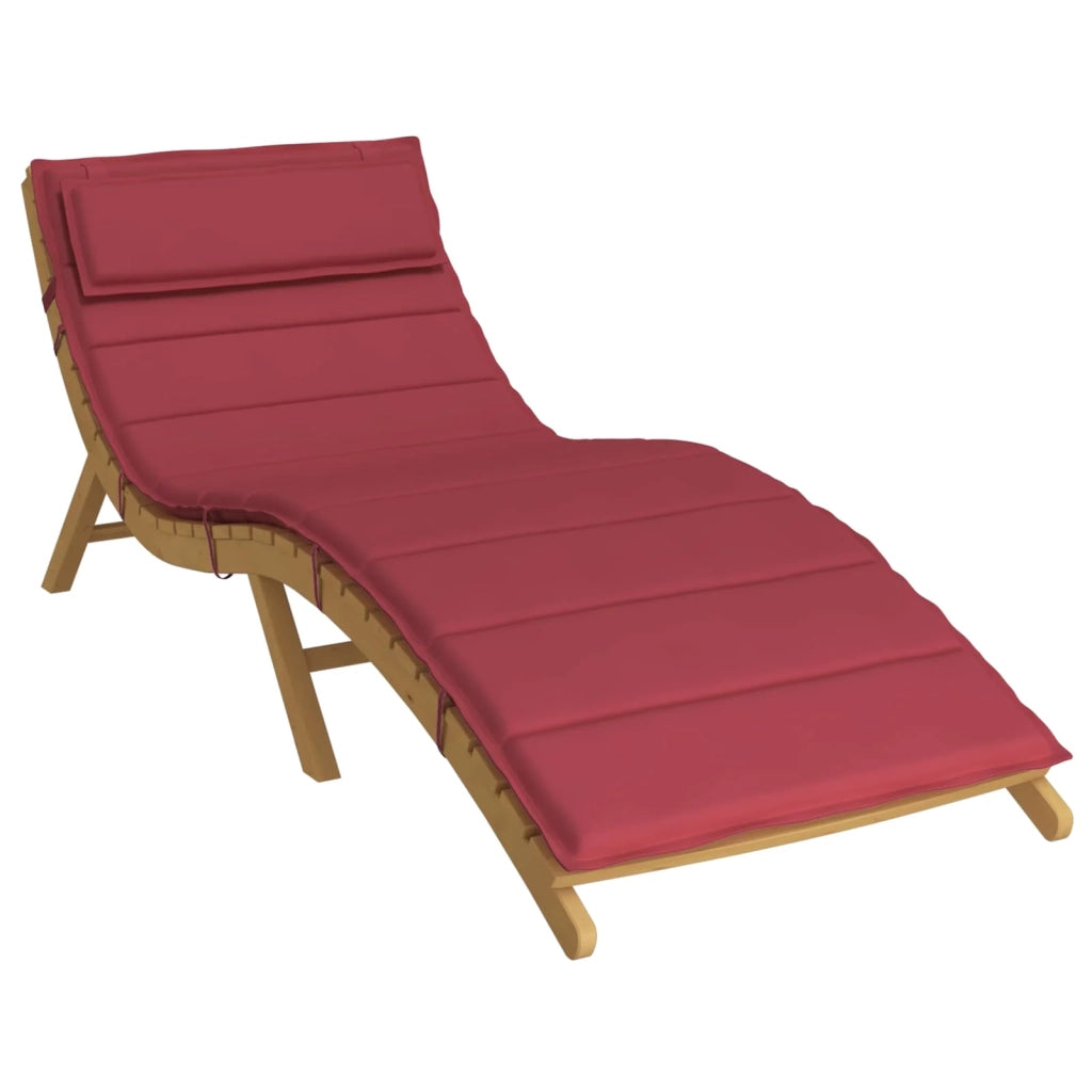 Cuscino per Lounger Sole Rosso vino 178 x 60 x 4 cm