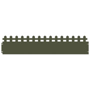 Bordure per prato 10 pz Verde oliva 103 x 0,05 x 22 cm Acciaio CFW3201410