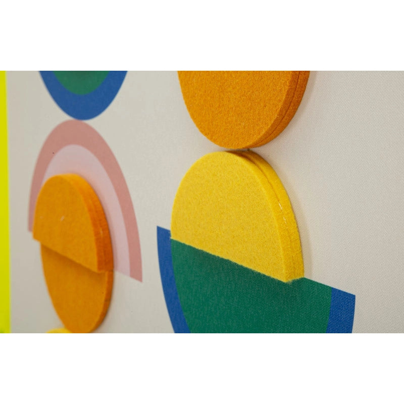 Stampa Su Tela Pop Art Con Cornice -b- cm 50x3,3x70