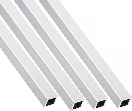 Aluminium tubo 8 mm x 8 mm x 1 mm x 300 mm per l'arredamento domestico e le macchine