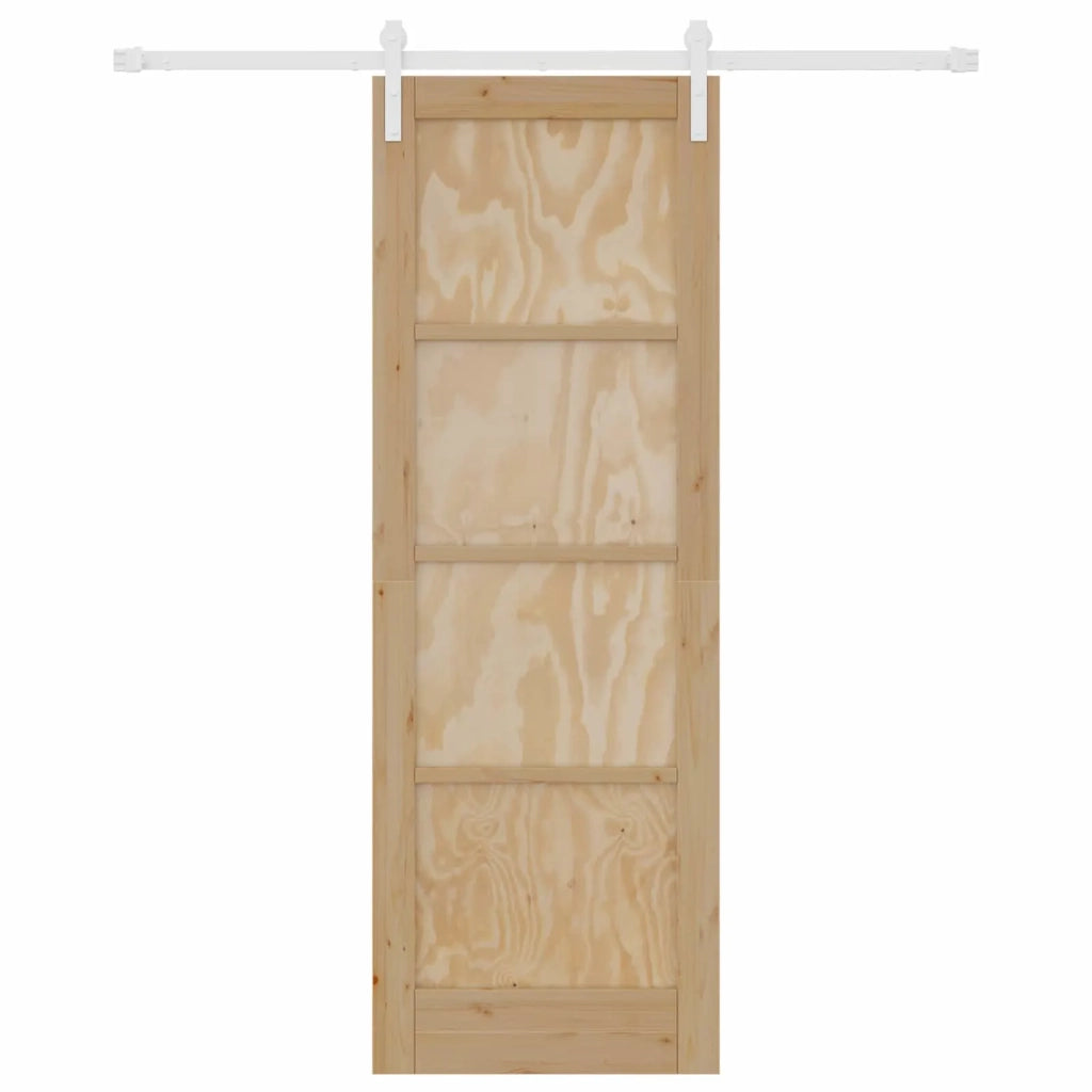 Porta scorrevole Naturale e Bianco 73,5 x 211 cm 3445414