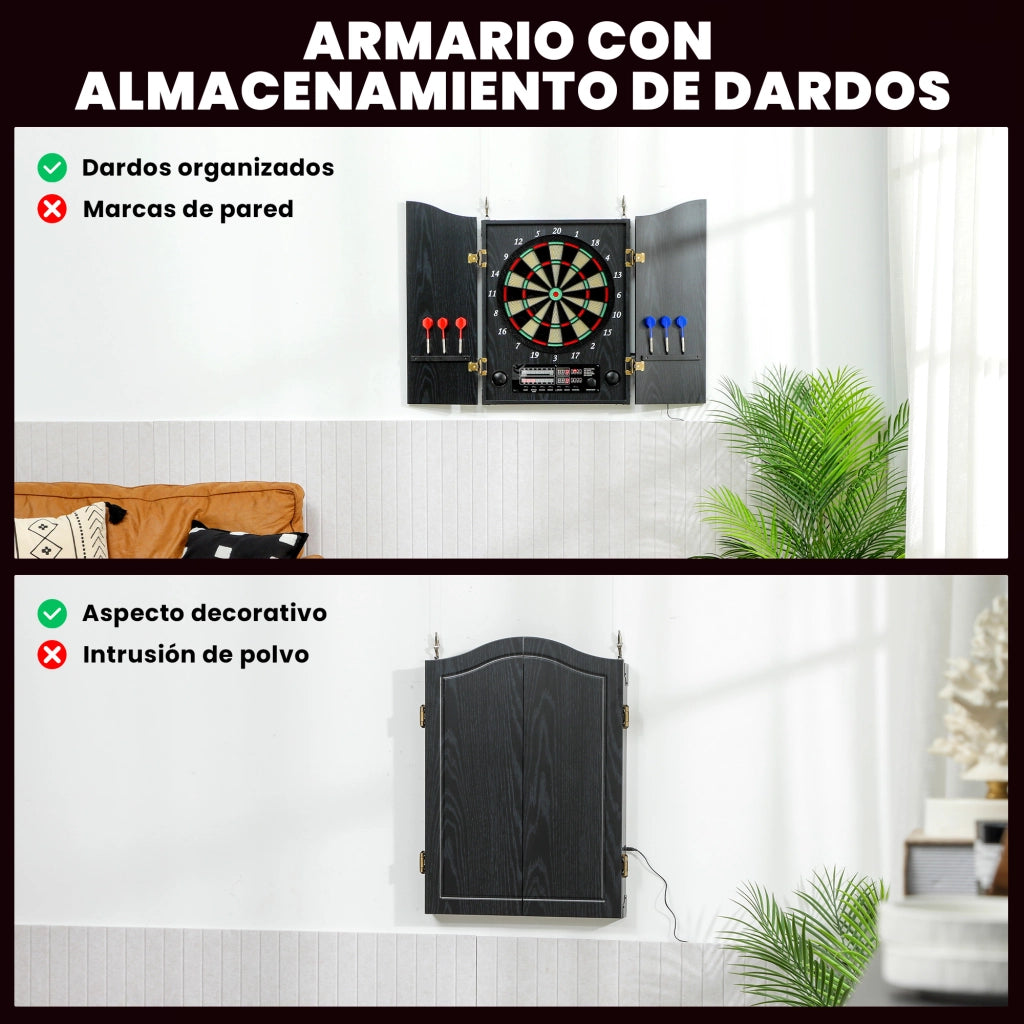 Bersaglio elettronico con dardi e punte ¨C Minimal ¨C 2 schermi LED