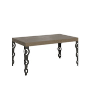 Tavolo allungabile 160/420x90 cm Karamay Premium tortora gambe antracite