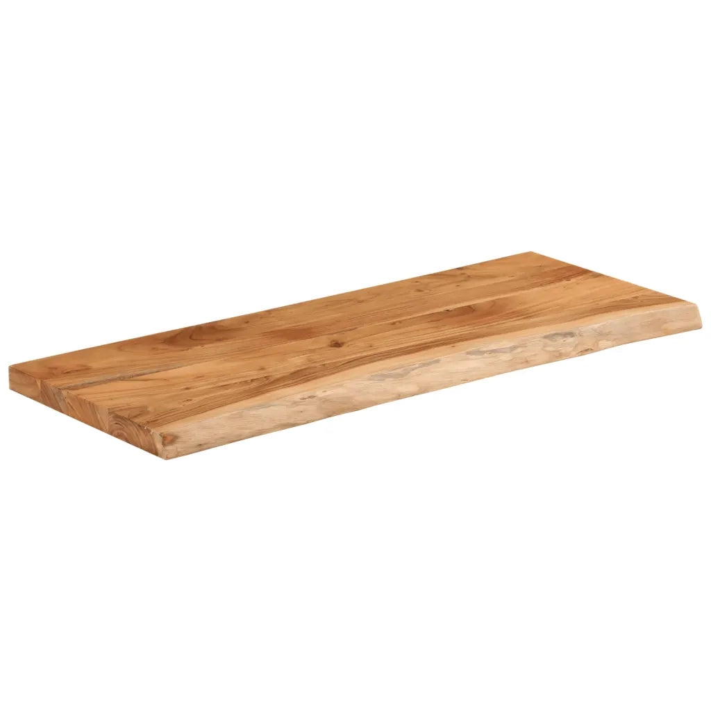 Piano Tavolo | Superficie Tavolo | Piano Scrivania 90x40x2,5 cm Rettangolare Legno Acacia Bordi Vivi