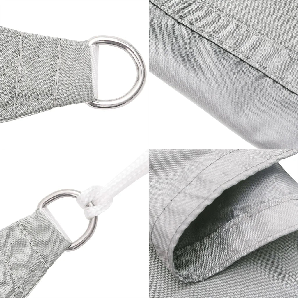 Vela Parasole | Telo Ombra | Vela da ombra Grigio Chiaro 5x3 m 100% Poliestere Oxford