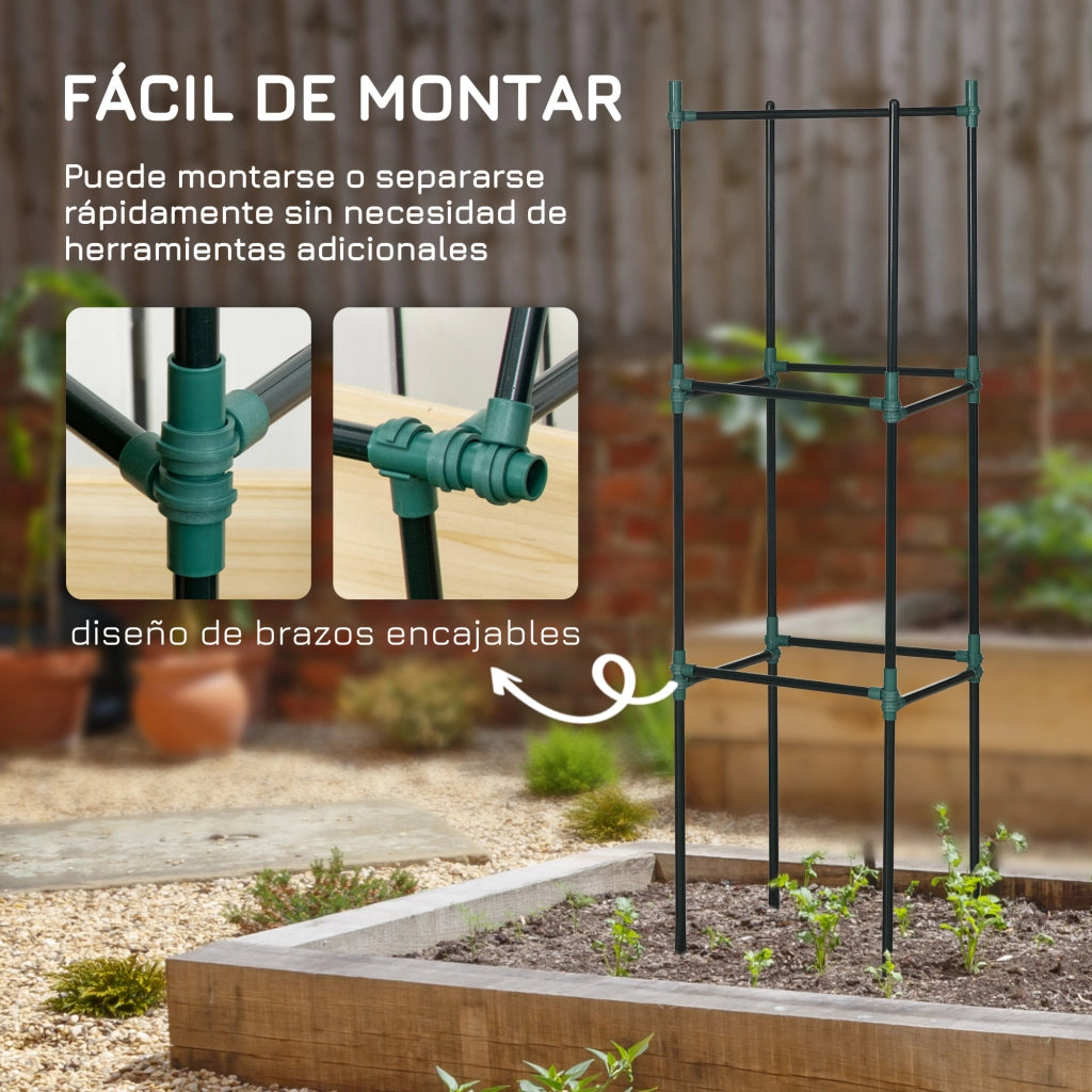 Trellis Giardino Set 3 Pezzi ¨C zephmum ¨C Verde 38x38x182 cm
