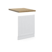 Pannello frontale Fame-Line Bianco rustico/Bianco 60 cm, PL Rovere Vicco