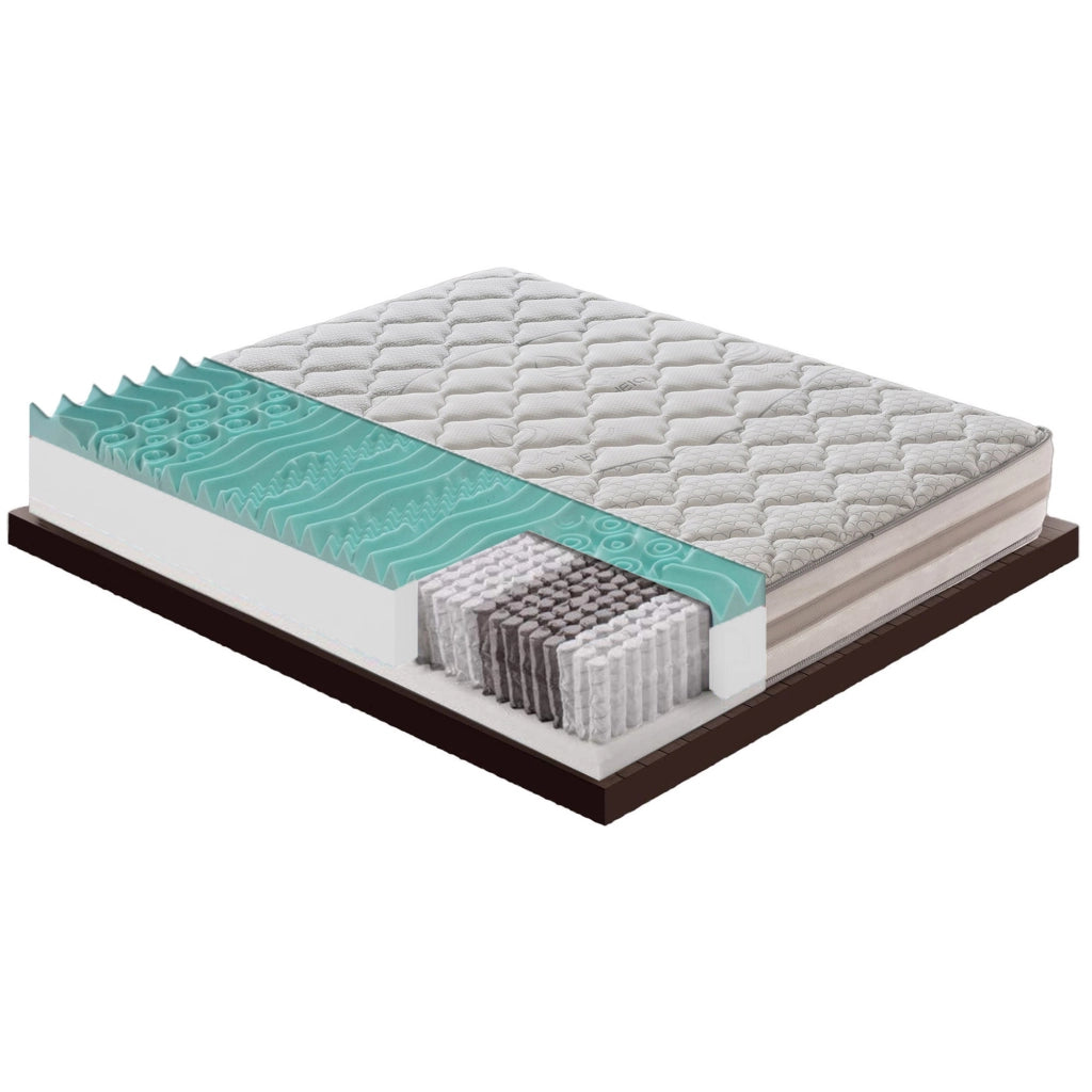 Materasso Matrimoniale 160x200 800 molle e Memory Foam - 9 zone differenziate - sfoderabile - alto 25 cm
