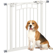 Barriera per cani estendibile per scale ¨C zephmum ¨C bianco 74-80x76 cm