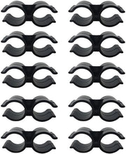 Buisclip in PVC - 10 Stuks - Beugel Doppio - Diametro 24mm - Resistente alla Corrosione - Installazione Facile - Buisbeugel