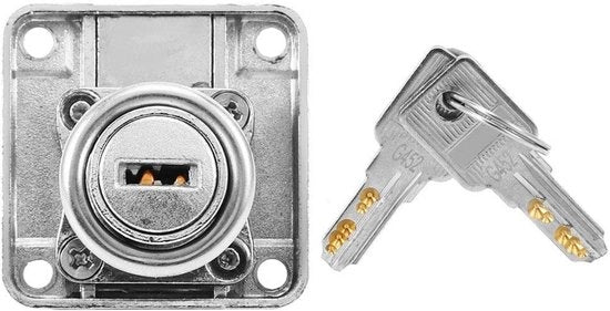 Chiusura per cassetti in acciaio inossidabile - Cassetto sicuro - Cassetto decorativo - Cassetto per gioielli - Resistente alla corrosione - Adatto per cassetti/biblioteche