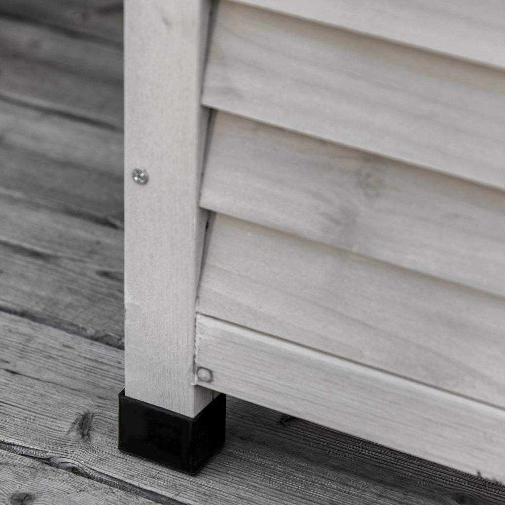 Casetta da giardino, ripostiglio per attrezzi, armadietto portaoggetti, resistente all'acqua, in legno di abete, durevole, di grande capacit¨¤, 127 x