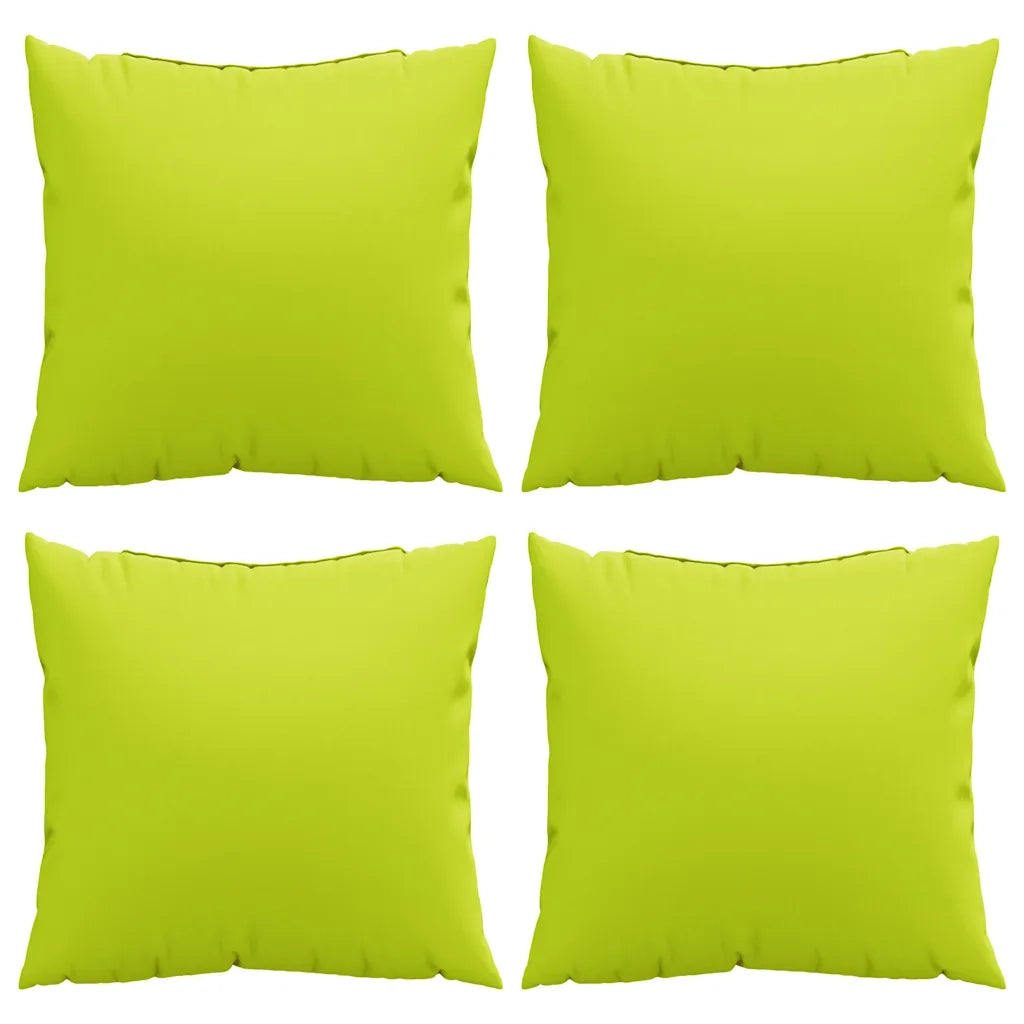 Cuscini per divano 4 pz Verde brillante 60x60 cm in Tessuto 377795