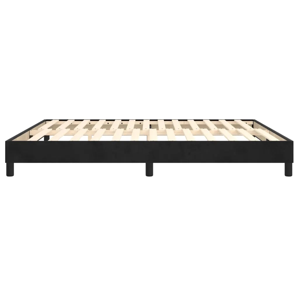 Struttura Letto a Rete a Molle Nero 180x200 cm in Velluto 3120786
