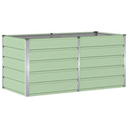 Fioriera moderna dal design industriale 160 x 80 x 75 cm con base in acciaio verde robusta ed elegante 02_0059267
