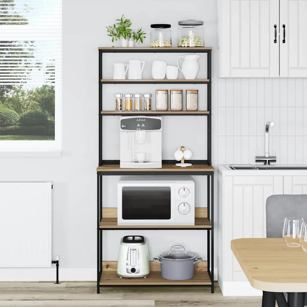 Mensola da cucina Rovere artigianale 80 x 40 x 168 cm CFW5942152