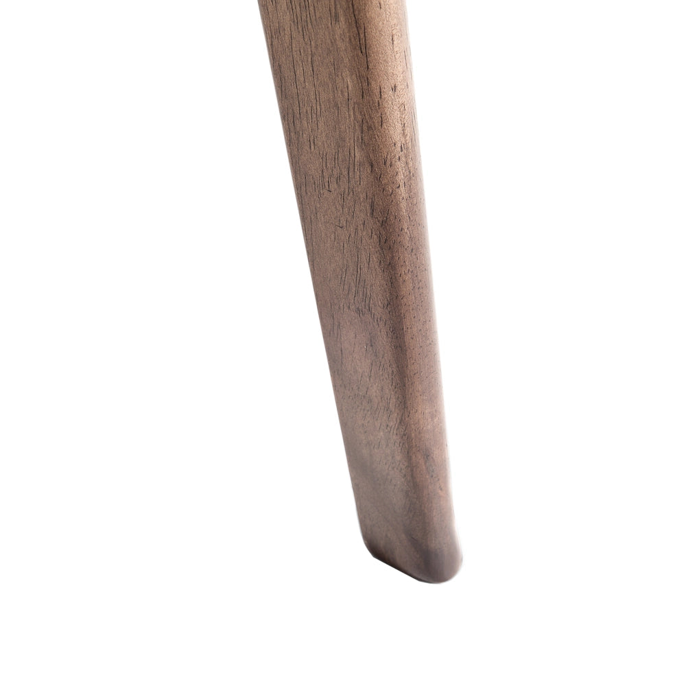 Set di 2 sedie da pranzo sedile in ecopelle bianca struttura in legno scuro design rustico senza braccioli