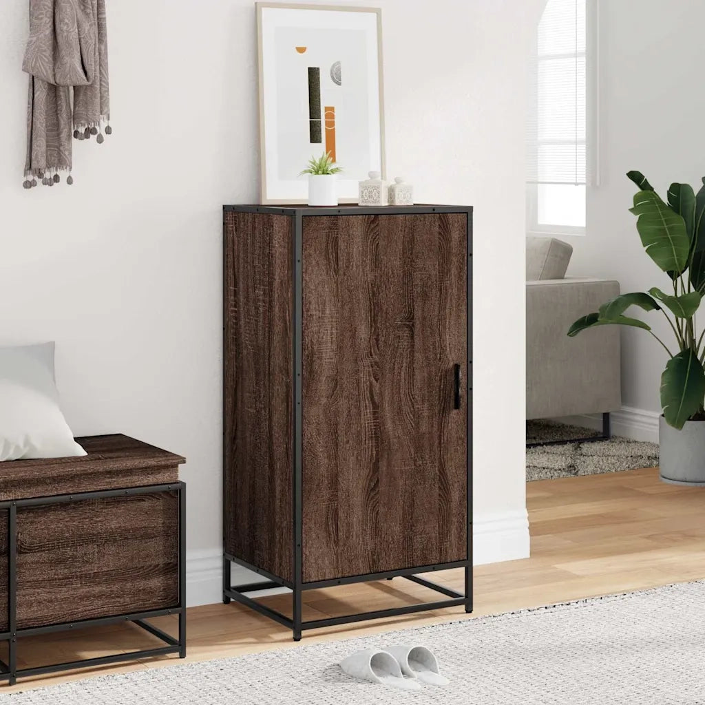 Scarpiera | Mobile per scarpe Rovere Marrone 48x38x97,5 cm in Legno Multistrato