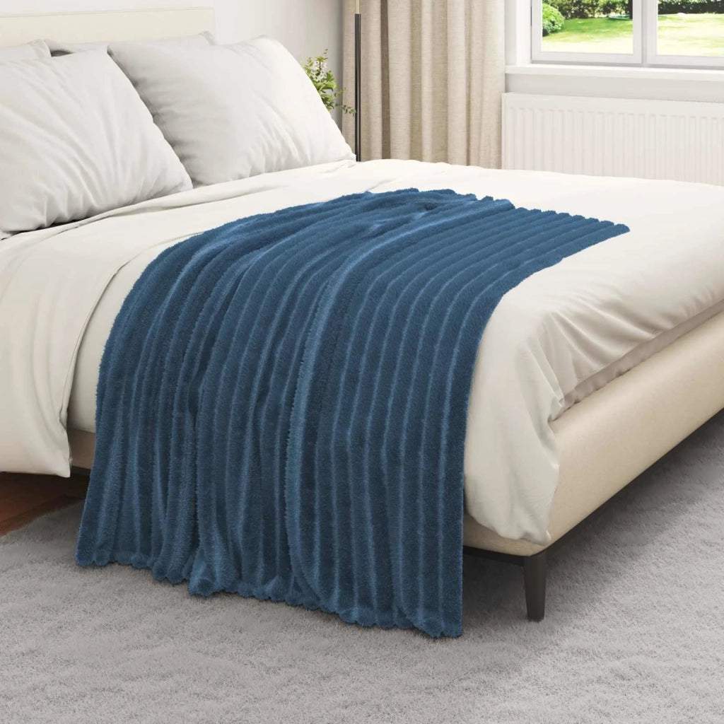 Coperte da Pile 6 pcs Blu navy 150 x 130 cm Panno 42016881