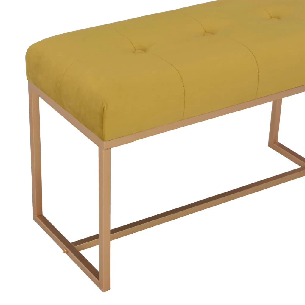 Panca/panca 80 x 36 x 45 cm velluto senape 02_0021260