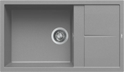 Lavello UNICO 410 86X50 1 vasca + gocciolatoio CEMENTO 48