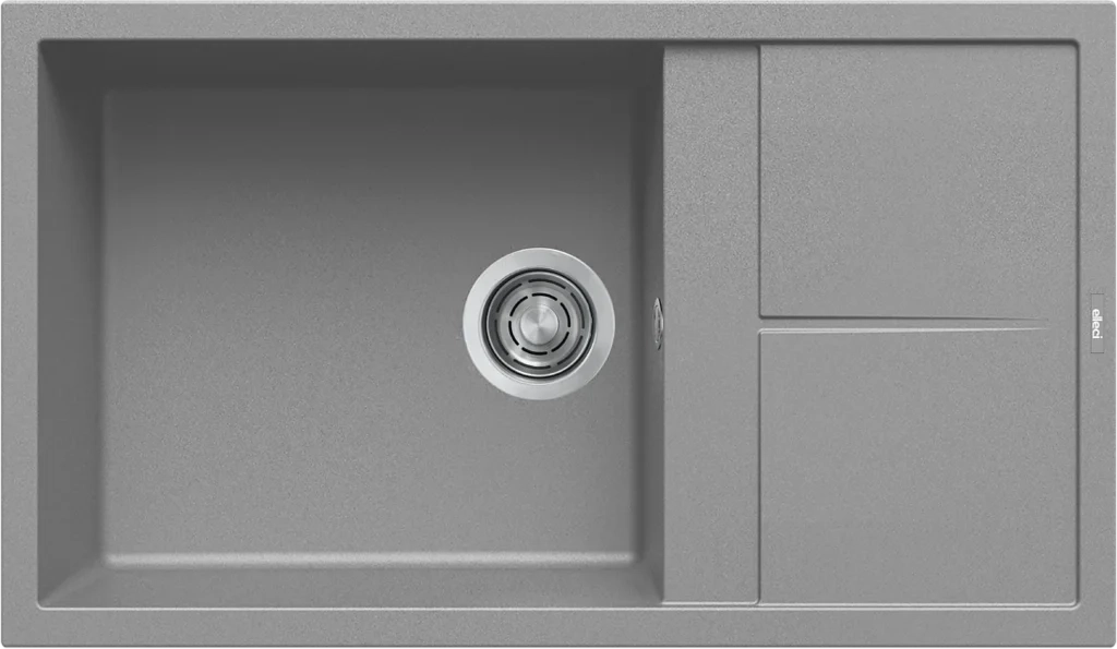 Lavello UNICO 410 86X50 1 vasca + gocciolatoio CEMENTO 48