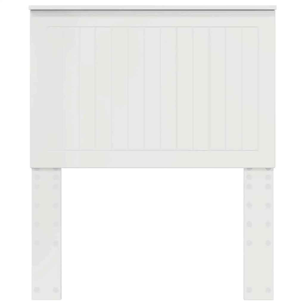 Testiera | Testata con Testiera | Testata Bianco Lucido 80 cm Legno multistrato