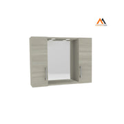 SPECCHIERA DA BAGNO PENSILE DOPPIO 'DIA' cm 77 x 16 x h.57 -