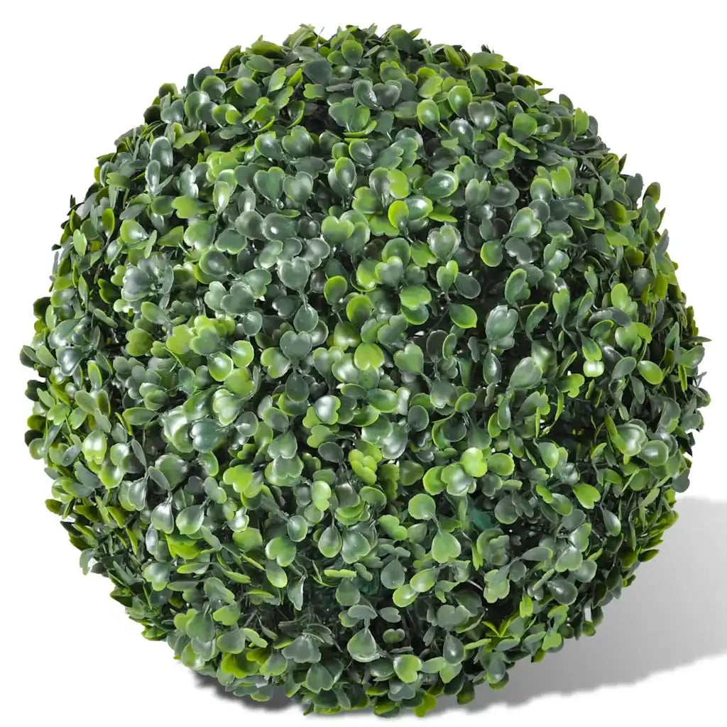Sfere di Bosso 2 pz Arte Topiaria con Foglie 35 cm CFW8095049