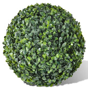 Sfere di Bosso 2 pz Arte Topiaria con Foglie 35 cm CFW8095049