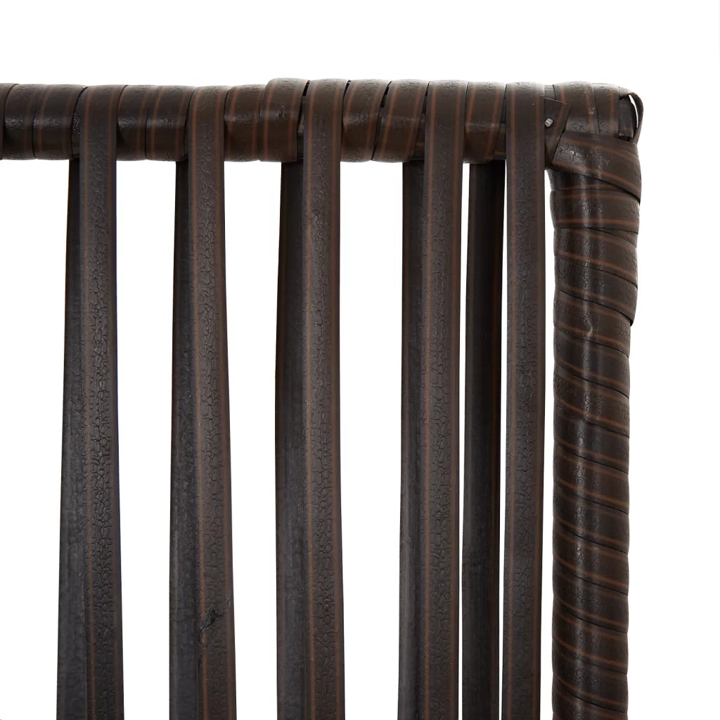 Divisorio per Ambienti | Divider per stanze | Paravento a 4 Pannelli Grigio in Polyrattan