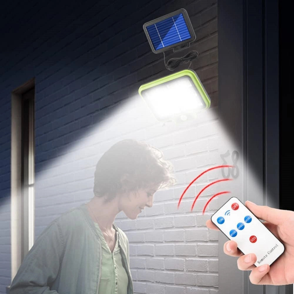 Trade Shop - Lampada A Energia Solare Sensore Movimento 3 Modalità Impermeabile Scale Giardino -