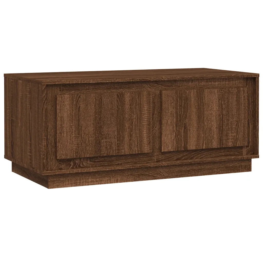 Tavolino Salotto-Tavolino da soggiorno-Tavolo Rovere Marrone 102x50x44 cm Legno Multistrato