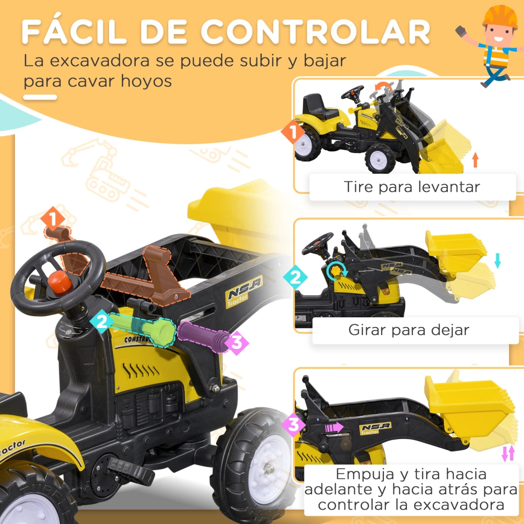 Tavolo da gioco per bambini ¨C zephmum ¨C giallo 114x41x52 cm