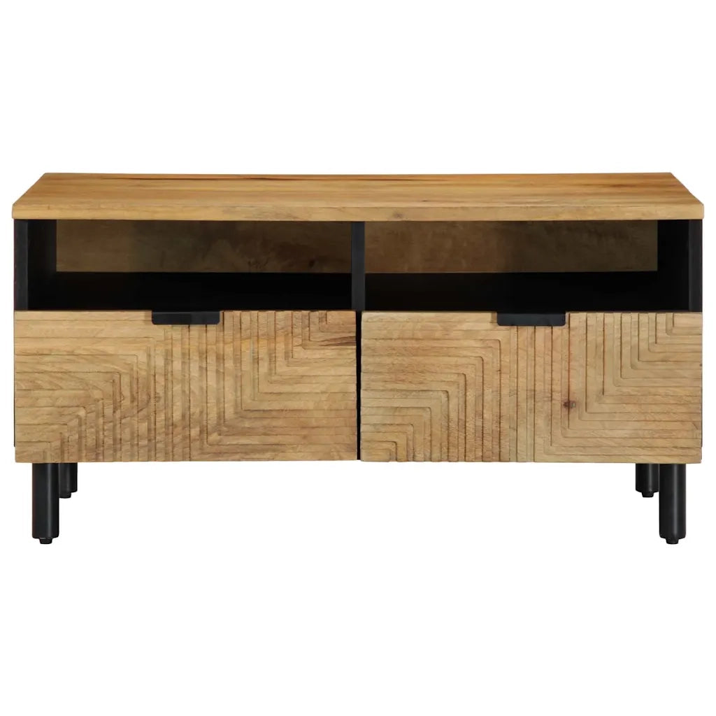 Tavolino da Salotto Marrone 80x54x40 cm Legno Massello di Mango 4017733