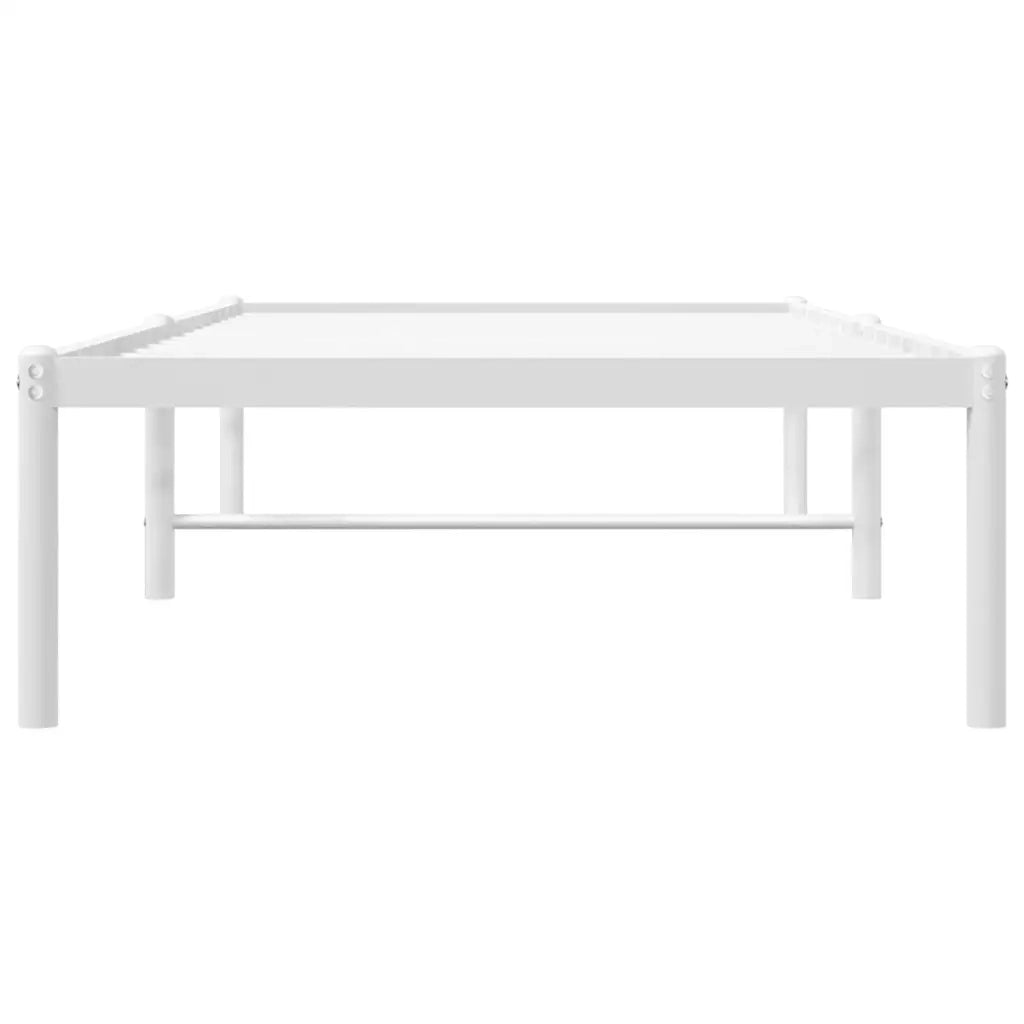 Giroletto-Struttura Letto in Metallo Bianco 75x190 cm 708470