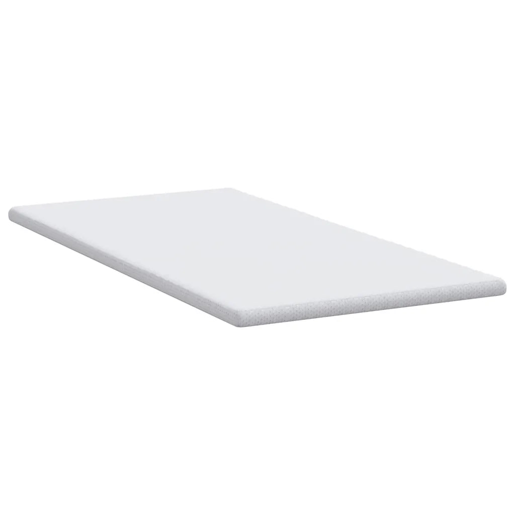 Topper per materasso-Materassino Bianco 100 x 200 cm Tessuto Jacquard 390478