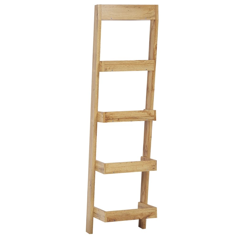 Scaffale per libri in legno chiaro con libreria a 4 ripiani in stile Moderno