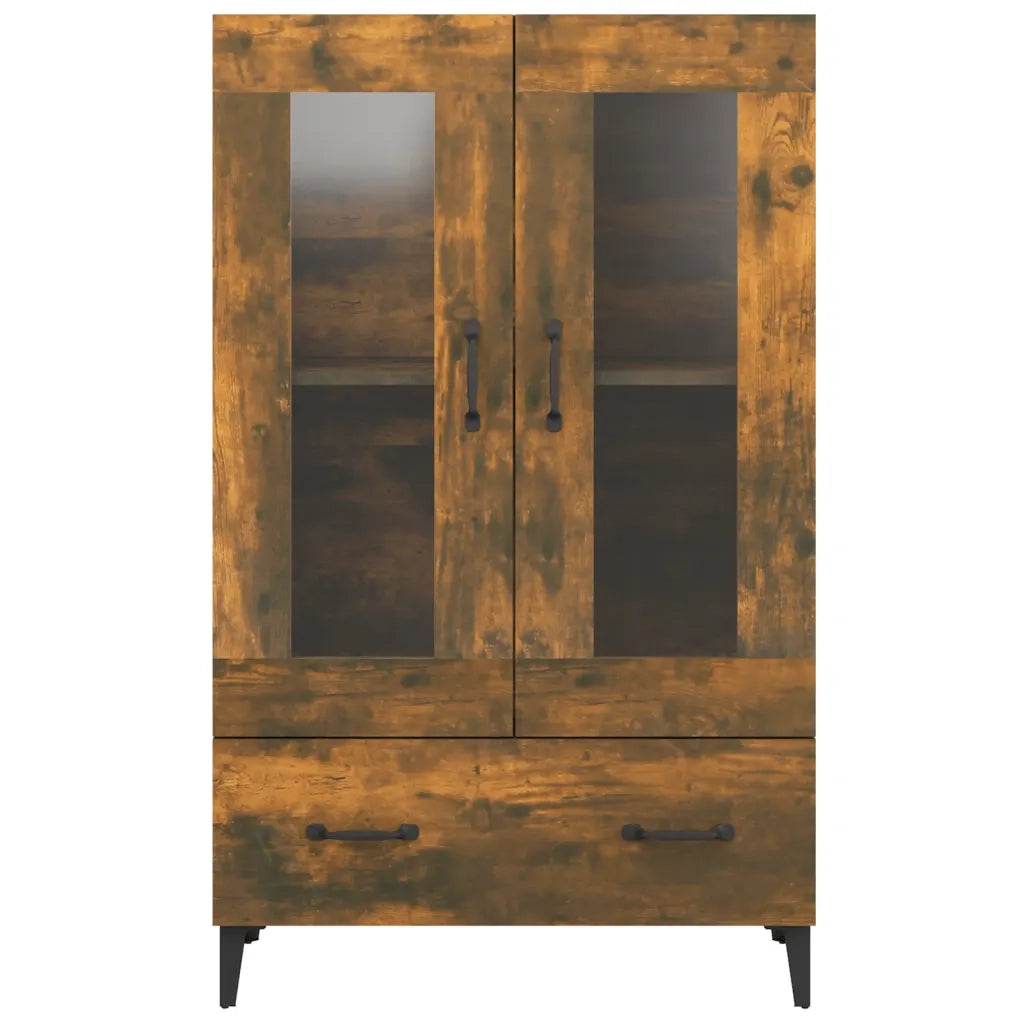 Credenza-Buffet-Armadio da cucina Rovere Fumo 70x31x115 cm in Legno Multistrato 831564